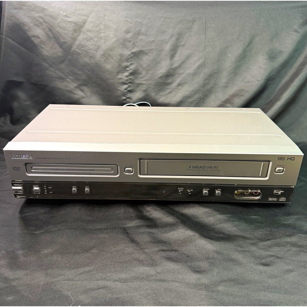 Philips DVD750VR DVD/VCR Combo Progressive Scan 4 Head see description
